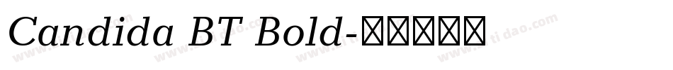 Candida BT Bold字体转换